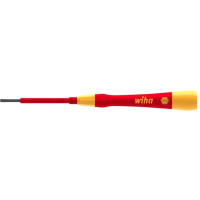 Afbeelding van Wiha Elektronica, VDE, Elektronica en fijnmechanica Platte schroevendraaier Kopbreedte: 2.50 mm Koplengte: 65
