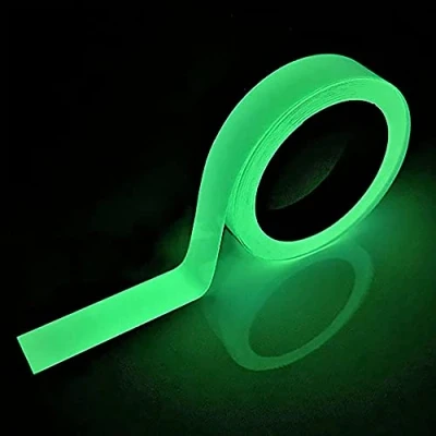Afbeelding van SeKi Lichtgevende fluorescerende tape 15 mm x 10 m markeringstape in het donker Reflecterende fosforband zelfklevend