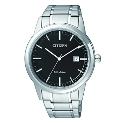 Afbeelding van Citizen Eco Drive analoog herenhorloge, zwart., armband