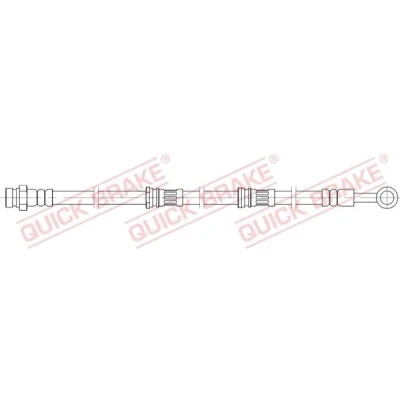 Afbeelding van QUICK BRAKE 58.828 Remslang 654 MITSUBISHI: PAJERO 4, 3