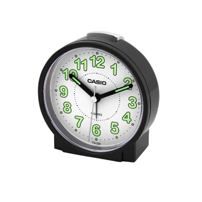 Afbeelding van Casio Wekker Zwart met Wit Wijzerplaat TQ 228 1