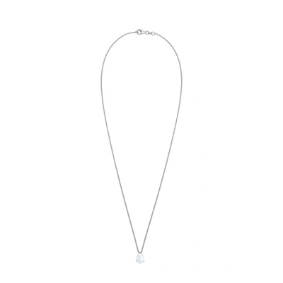 Afbeelding van Elli Dames Halsketting Hanger Druppel Elegant met Maansteen in 925 Sterling Zilver Verguld