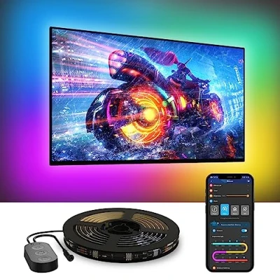 Afbeelding van Govee LED tv Backlight 3,8 m RGBIC strip licht voor 55 75 inch