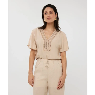 Afbeelding van EsQualo Blouse Embellished