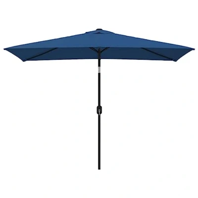 Afbeelding van vidaXL Parasol voor buiten, met metalen paal, 300 x 200 cm, azuurblauw