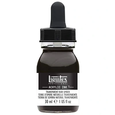 Image de Liquitex 4260333 Peinture acrylique professionnelle liquide Encre, 30 ml, haute pigmentation Umbra naturel transparent