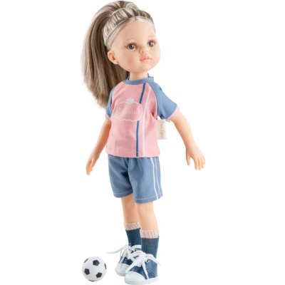 Afbeelding van Paola Reina Amigas profesiones Monica babypop licht meisje met kledij 32cm
