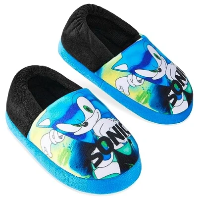 Afbeelding van Sonic The Hedgehog Pantoffels voor kinderen, jongens, pantoffels, uniseks, 28 36, Blauw/Groen