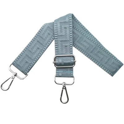 Afbeelding van tasriem, verstelbare breedte 3,8 cm, met zilveren karabijnhaak, draagriem voor handtassen dames, veelkleurig, K, Zuiver blauw