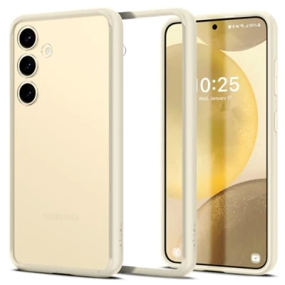 Afbeelding van Spigen Ultra Hybrid Hoesje Geschikt voor Samsung Galaxy S24 Back Cover Mute Beige