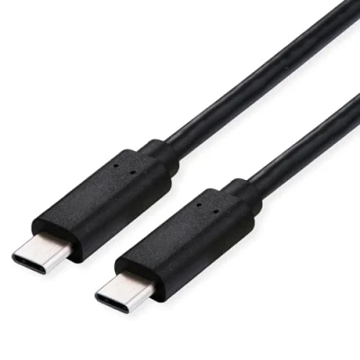 Afbeelding van Roline USB kabel 4.0 C stekker, stekker 1.00 m Zwart Afgeschermd 11.02.9104
