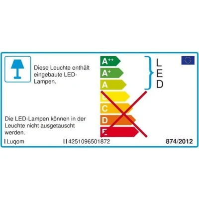 Afbeelding van Lindby LED vloerlamp met dimmer 1licht metaal, aluminium, kunststof H: 210 cm wit Inclusief lichtbron