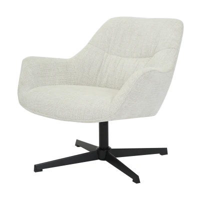 Afbeelding van Daphne draaifauteuil grijs/beige