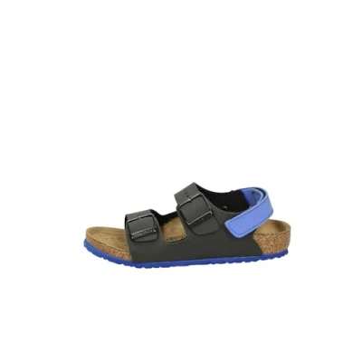 Afbeelding van Birkenstock Milano KIDS Sandalen voor kinderen, Maat: 34, Black/blue Hoogwaardig imitatieleer