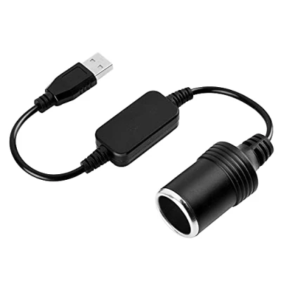 Afbeelding van Sigarettenaansteker Adapter Converter, USB poort naar Kabel 12V Converter