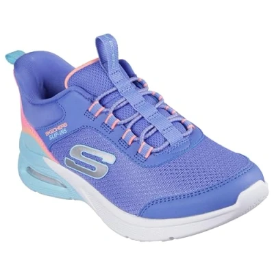 Afbeelding van Skechers Slip ins: Microspec Max Color Trifecta Paars Extra comfort Memory Foam Maat 32