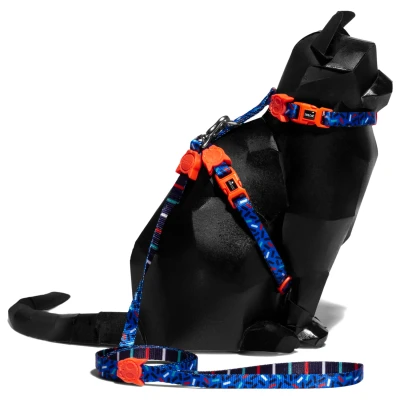 Afbeelding van Zee.Dog Atlanta Harnas + Lijn Kattenharnas 20 30x1.0 cm Multi Color One Size