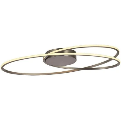 Afbeelding van Freelight Plafondlamp Ophelia mat chroom ovaal groot