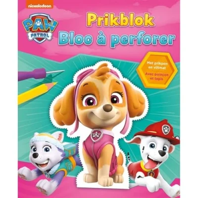 Afbeelding van Paw Patrol prikblok (roze) / La Pat&#039;patrouille bloc à perforer (rose)