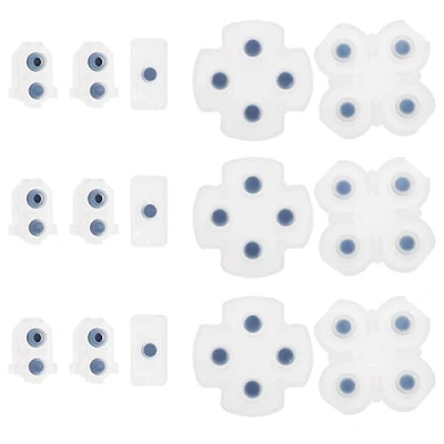 Afbeelding van ECSiNG 3 stuks reservepads compatibel met PS4 JD M 030 040 controller van transparante siliconen