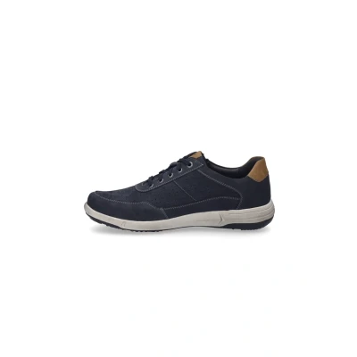 Afbeelding van Josef Seibel Sneakers laag, Heren, Maat: 41, Indigo kombi Leer