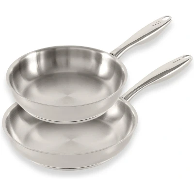 Afbeelding van ELLE Gourmet Classique Koekenpannenset Ø 24 &amp; 28 cm Keramische Koekenpannen PFAS vrije Koekenpan inductie Geschikt voor alle warmtebronnen