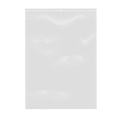 Afbeelding van 100 zakjes met ritssluiting, hersluitbaar, transparant, voor levensmiddelen, sieraden, accessoires, formaat 25 x 35 cm