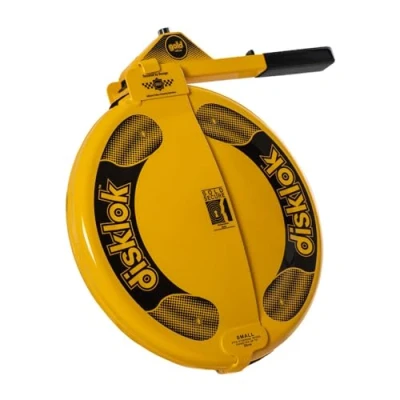 Afbeelding van Disklok Stuurslot &#039;Gold Edition&#039; maat S 35 39 cm geel SCM MP 03 goedgekeurd