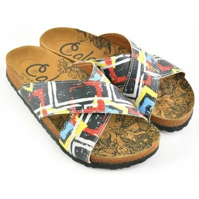 Afbeelding van GOBY Patroon Slippers Sandalen Hoge kwaliteit Handmade Maat 38