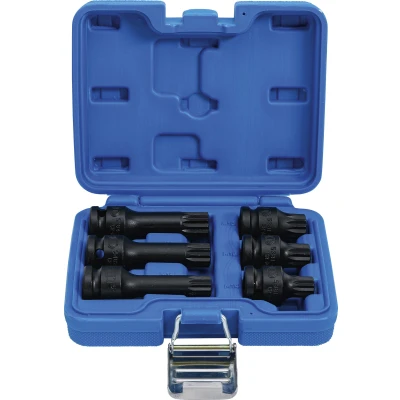 Afbeelding van BGS Kracht dopsleutelbitset 1/2&quot; veeltand (voor XZN) M14 M18, 6 delig