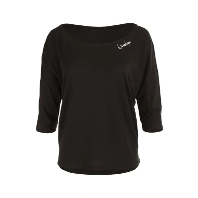 Afbeelding van Winshape 3/4 ARM Sport Tshirt, Dames, Maat: XXL, Black