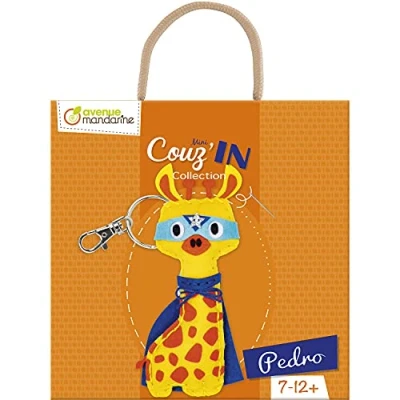 Afbeelding van Avenue Mandarine KC132C Creatieve naaiset voor kinderen sleutelhanger Mini Couz&#039;IN vanaf 7 jaar PEDRO