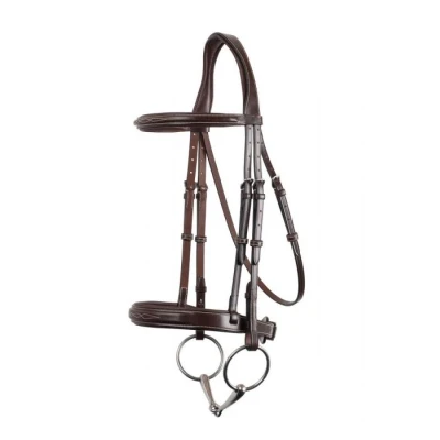 Image de Montar Bride Hunter Cuir Écologique Marron Poney