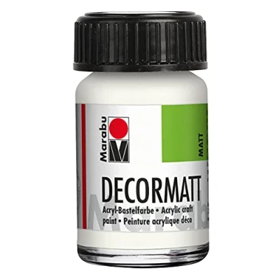 Afbeelding van Marabu Acrylverf &quot;Decormatt&quot;, fles, 15 ml, wit