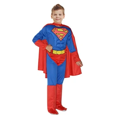 Afbeelding van Dc Comics Verkleedpak Superman Jongens Blauw/rood Maat 140 152