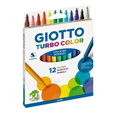 Afbeelding van Viltstift Giotto Turbo Color assorti 12st