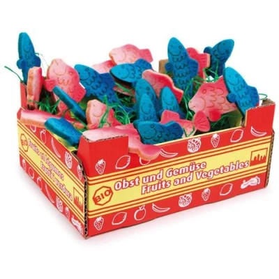 Image de Small Foot caisse en bois de poisson junior 17 x 14 8,55 cm 25 pièces