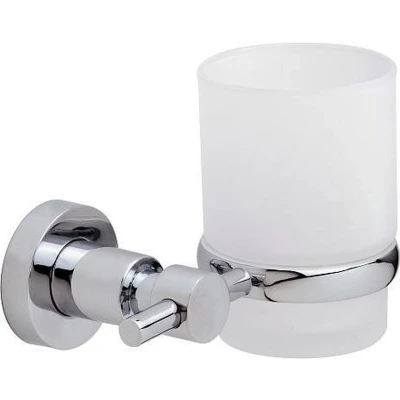 Afbeelding van tesa 40284 00000 00 LOXX Tandenborstelbeker Lijm Chroom (glanzend), Wit (gesatineerd)