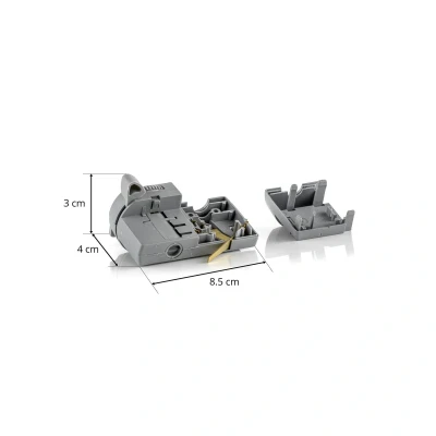 Afbeelding van 3 fase multiadapter Noa, draagkracht 5kg, grijs