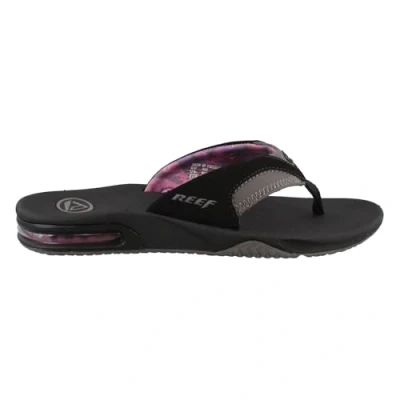 Afbeelding van Reef Fanning zwart/grijs, dames flip flops, meerkleurig zwart grijs bla