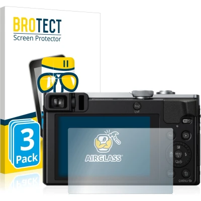 Afbeelding van BROTECT Screenprotector voor Panasonic Lumix DMC TZ70 Folie Beschermfolie Beschermglas transparant (3 Stuks)