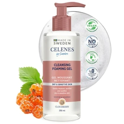 Afbeelding van Celenes by Sweden Cloudberry Reinigende Schuimgel 250ml Gezichtsreiniging Reinigingsgels Alcoholvrij, Parfumvrij en vrij van parabenen