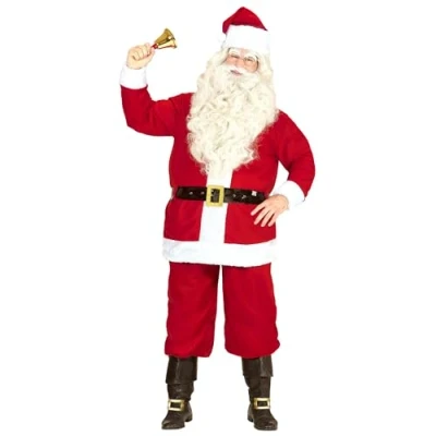 Afbeelding van Widmann Kerst &amp; Oud Nieuw Kostuum Altijd Vrolijke Kerstman Rood, Wit / Beige XXXL Verkleedkleding