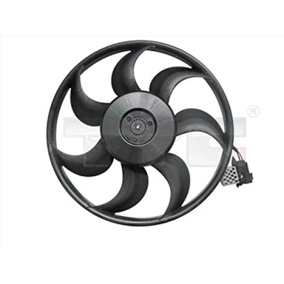 Afbeelding van TYC 825 0021 Radiator Ventilator 390 345 Zonder ventilatorraamwerk, Met belastingsweerstand OPEL: Astra H Hatchback, Zafira B, Caravan