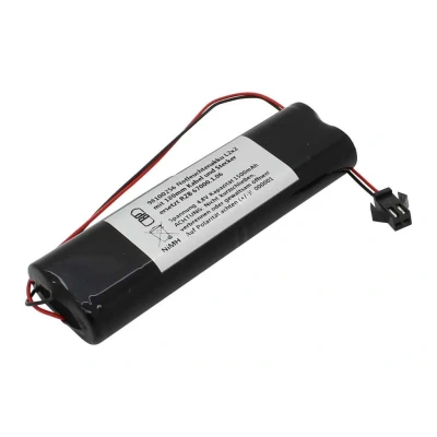Afbeelding van Noodverlichting batterij NiMH 4.8V 1500mAh L2x2 met kabel en stekker vervangt RZB 67000.1.06