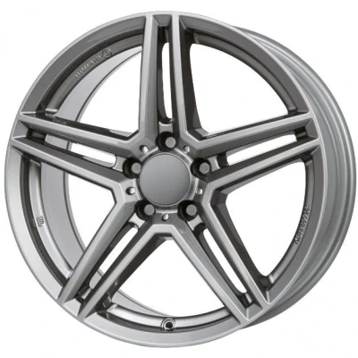 Afbeelding van RIAL 5 gat 20duim 112mm lichtmetalen Velg M10X gun metal grey 852029M17 9