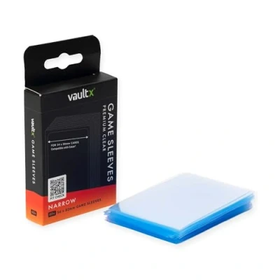 Afbeelding van Vault x Kaartbeschermers smal (Catan) voor bordspellen, 54 80 mm, premium kwaliteit, transparant, pvc vrij, duurzame en robuuste bescherming (60 stuks)