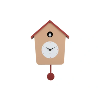 Afbeelding van Karlsson Wandklok Cuckoo Light Soft brown &amp; red ochre