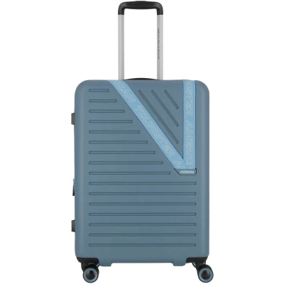 Afbeelding van American Tourister Dynabelt Spinner 66/24 Exp TSA rainstorm blue Harde Koffer