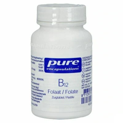 Image de Pure Encapsulations B12 Folate Pot Comp Suc. 90